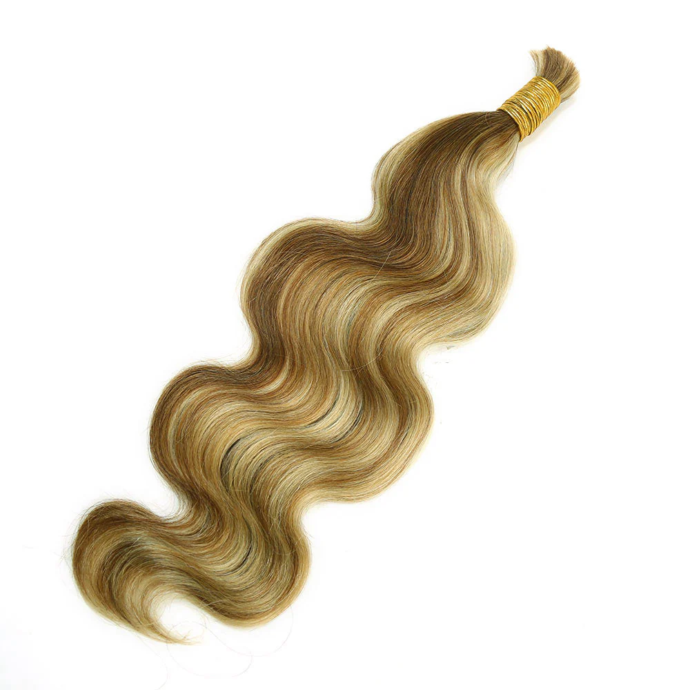 Bulk Human Hair For Braiding Blend #27/30/613 Body Wave - Image 5