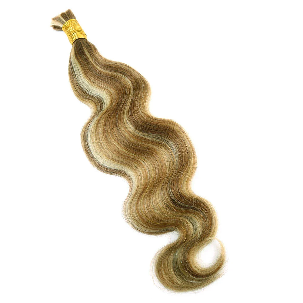 Bulk Human Hair For Braiding Blend #27/30/613 Body Wave - Image 6
