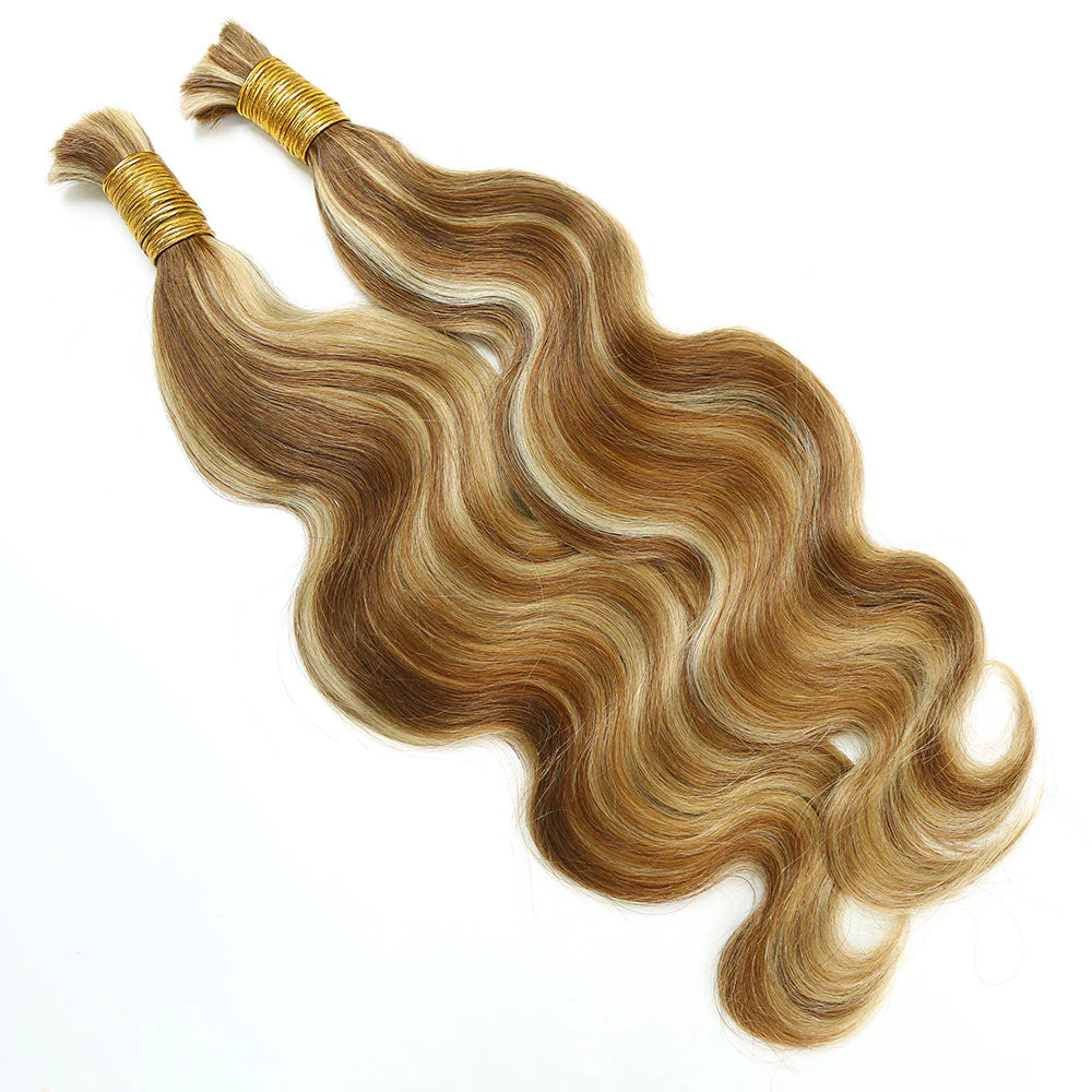 Bulk Human Hair For Braiding Blend #27/30/613 Body Wave - Image 8