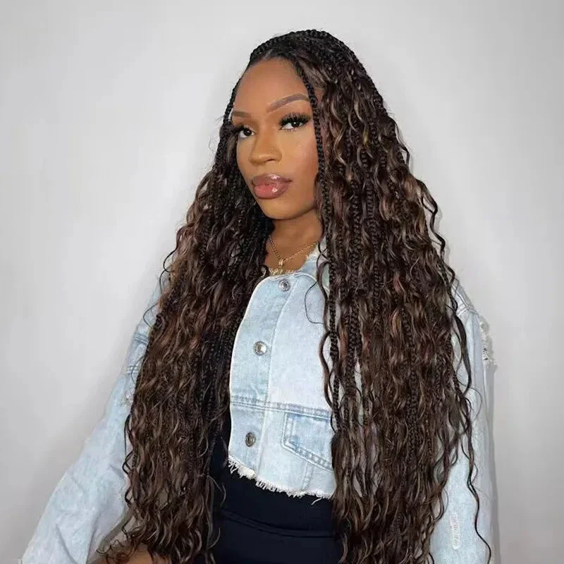 Blend #4/27/30 Bulk Human Hair For Braiding Loose Deep Wave - Image 2