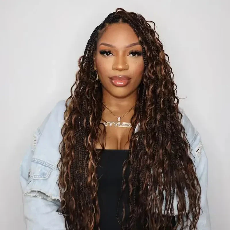 Blend #4/27/30 Bulk Human Hair For Braiding Loose Deep Wave - Image 4