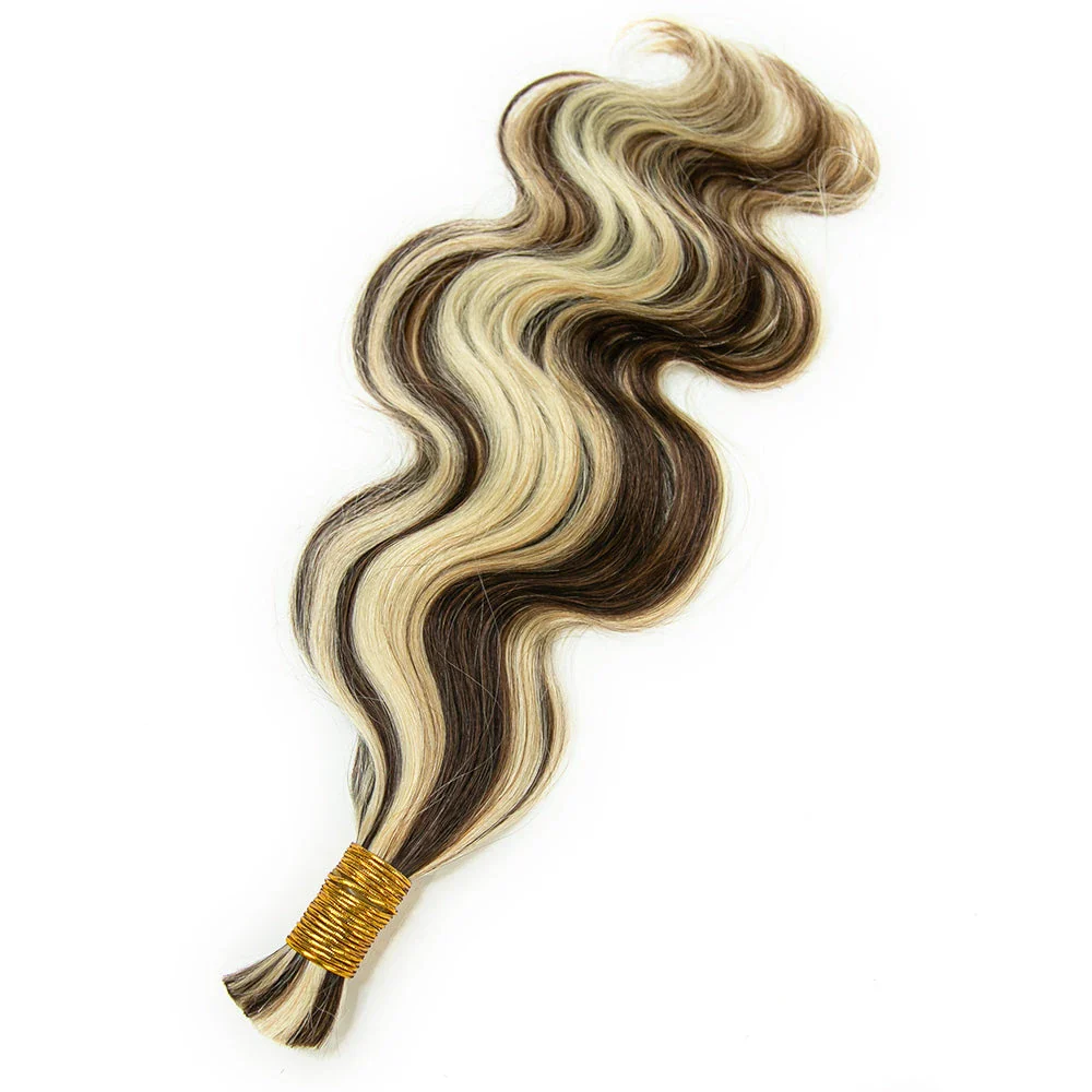 Bulk Human Hair For Braiding Blend #4/27/613 Body Wave - Image 5