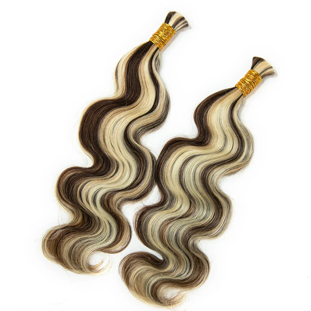 Bulk Human Hair For Braiding Blend #4/27/613 Body Wave - Image 6
