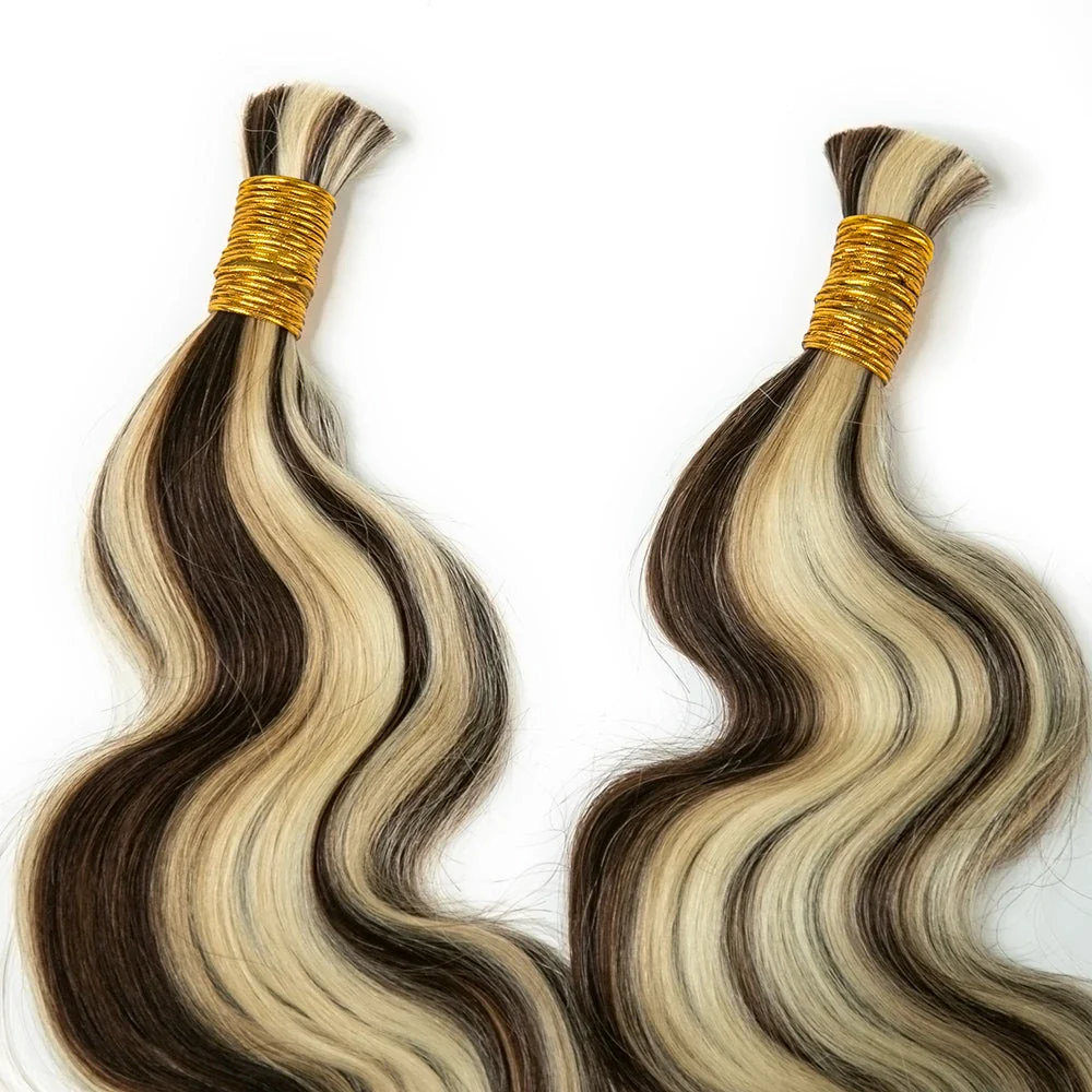 Bulk Human Hair For Braiding Blend #4/27/613 Body Wave - Image 7
