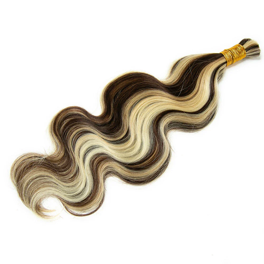 Bulk Human Hair For Braiding Blend #4/27/613 Body Wave - Image 8
