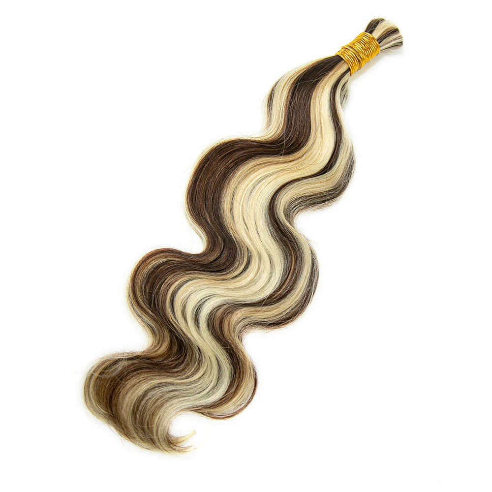 Bulk Human Hair For Braiding Blend #4/27/613 Body Wave - Image 9