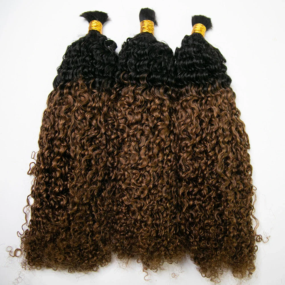 Bulk Human Hair For Braiding #Customized Tight Curly 22“ E9【CLEARANCE】 - Image 2