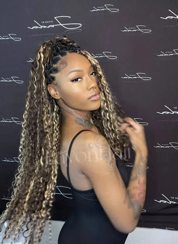 Bulk Human Hair For Braiding #D4/27 Deep Wave - Image 3