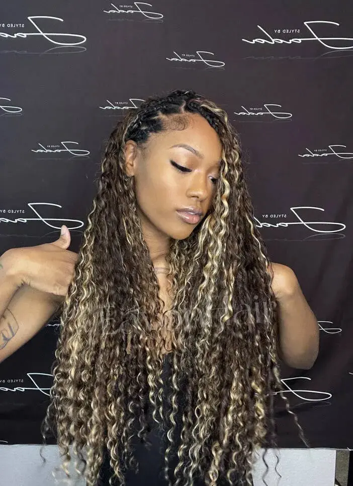 Bulk Human Hair For Braiding #D4/27 Deep Wave - Image 4