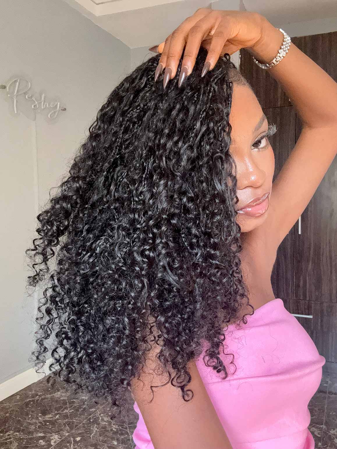 Deep Curly Bulk Human Hair For Braiding - Image 3