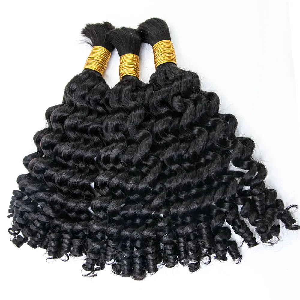 Bulk Human Hair For Braiding Loose Curly - Image 10