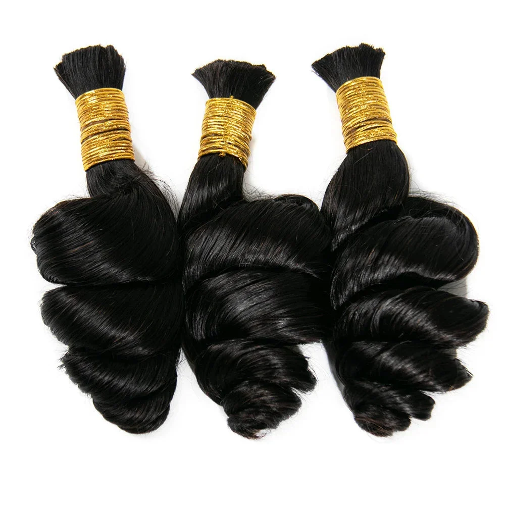Loose Wave Human Braiding Hair | Bulk Human Hair Extensions - Image 11