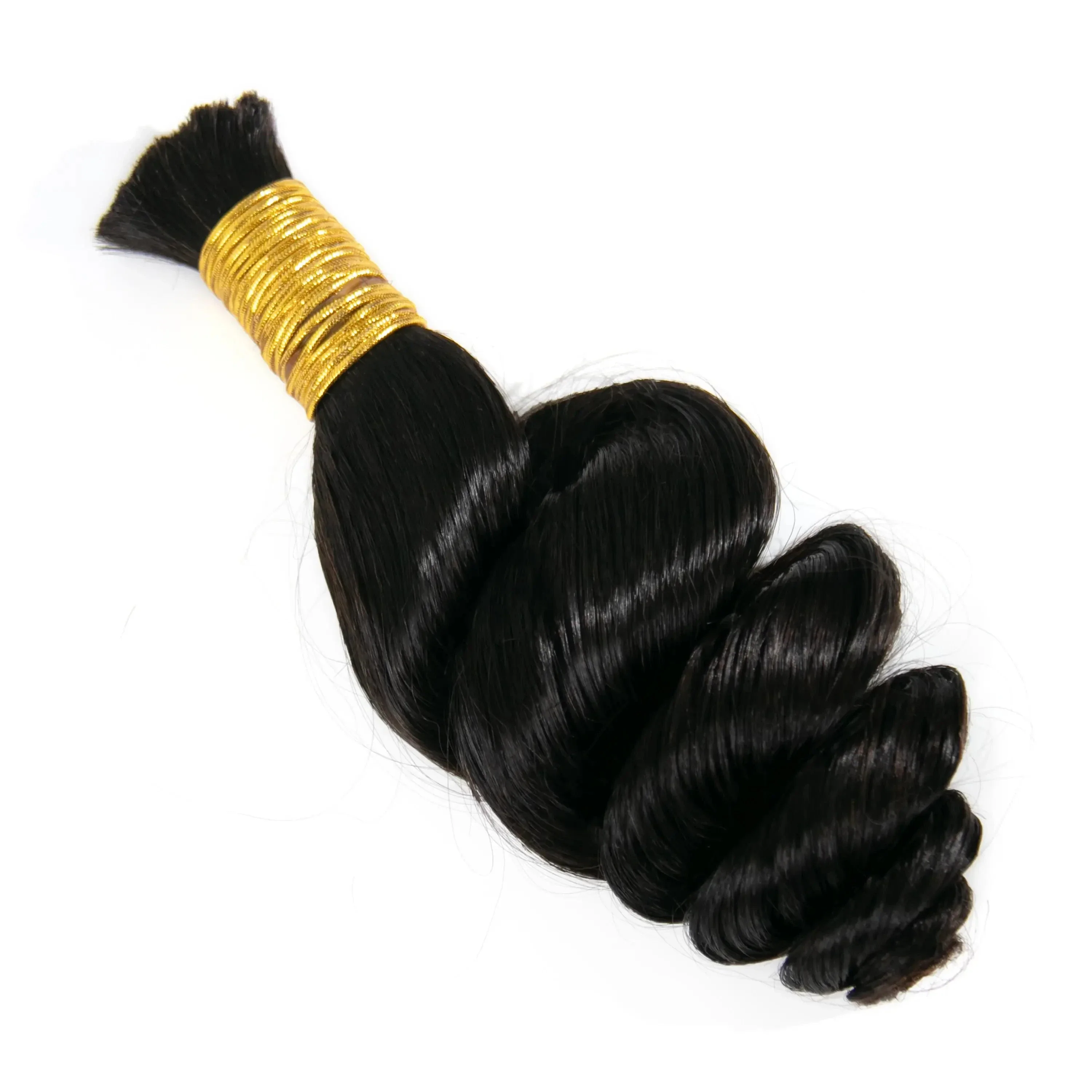 Loose Wave Human Braiding Hair | Bulk Human Hair Extensions - Image 9