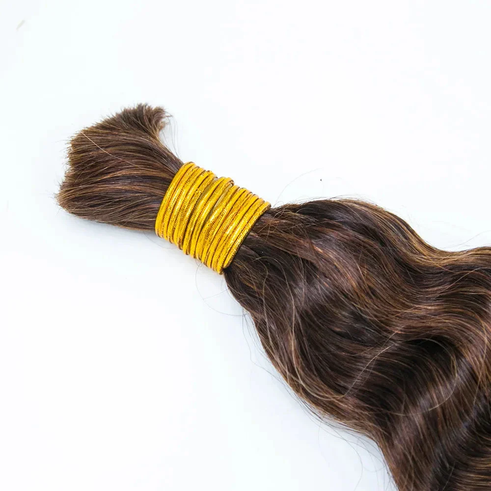Bulk Human Hair For Braiding Mixed Blend #D4/30 Loose Deep Wave - Image 8