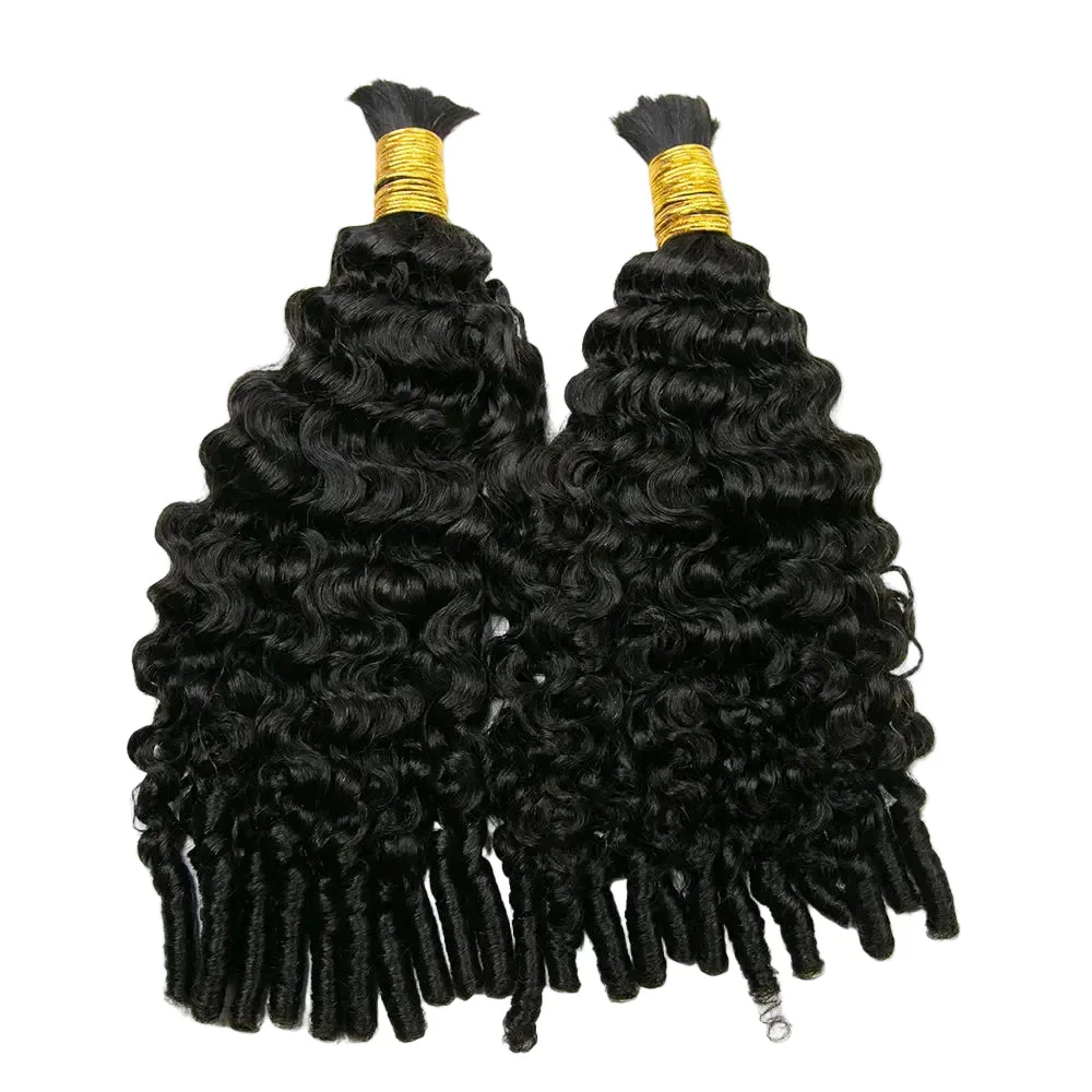 Water Burmese Curly Bulk Human Hair For Braiding - Image 7