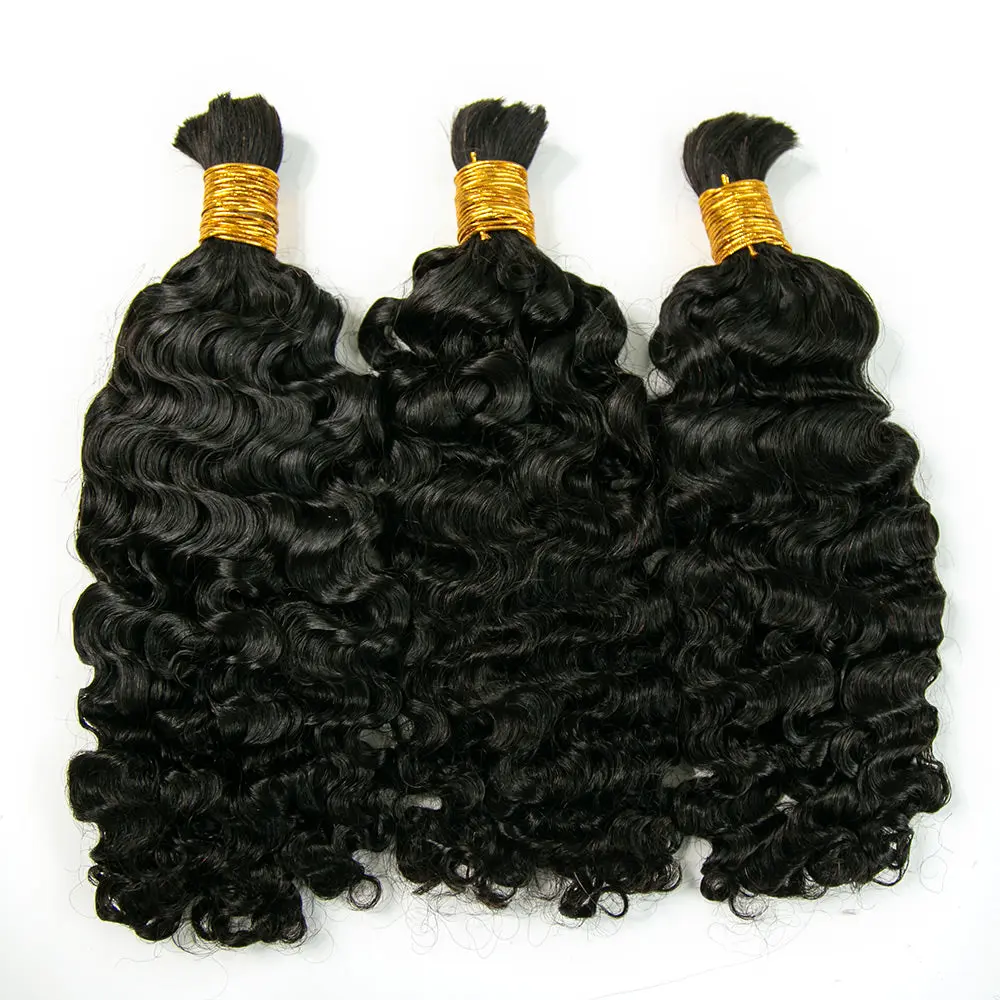 Bulk Human Hair For Braiding Water Deep Wave - Image 4