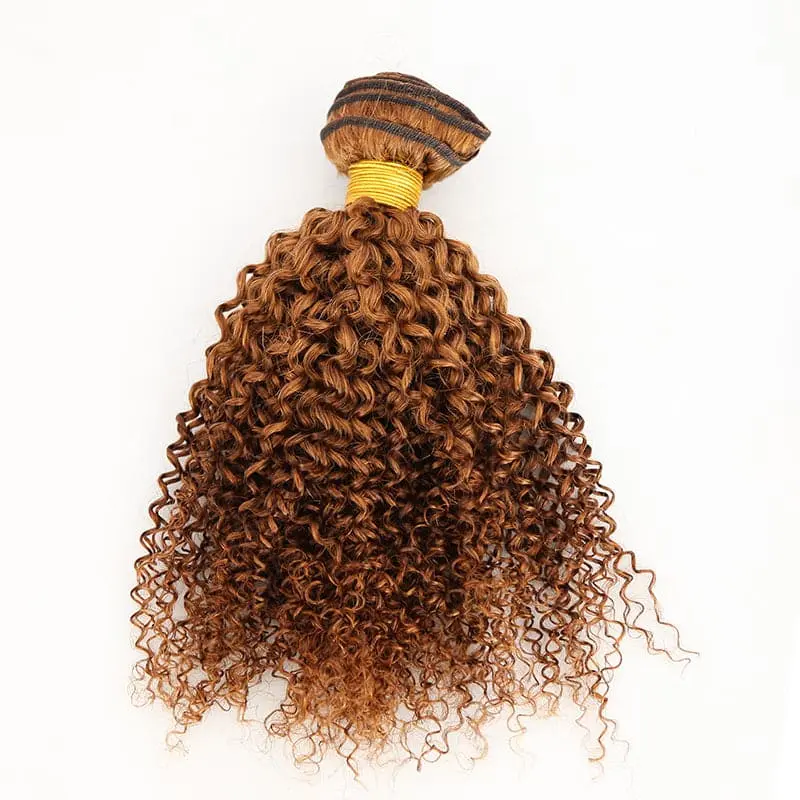 Bundles #30 Kinky Curly Human Hair Weaving