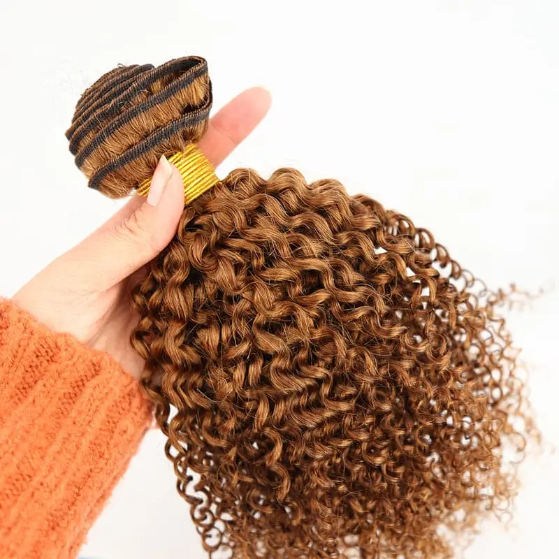 Bundles #30 Kinky Curly Human Hair Weaving - Image 2
