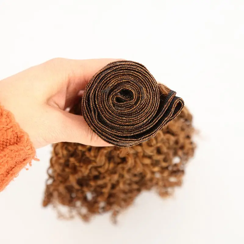 Bundles #30 Kinky Curly Human Hair Weaving - Image 3