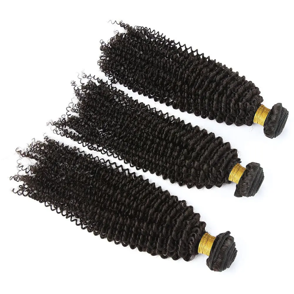 Bundles Kinky Curly Human Hair Weaving - Image 3