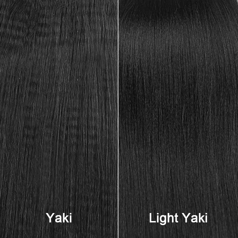 Light Yaki Straight Sew In Human Hair Extensions Weaving - Image 4