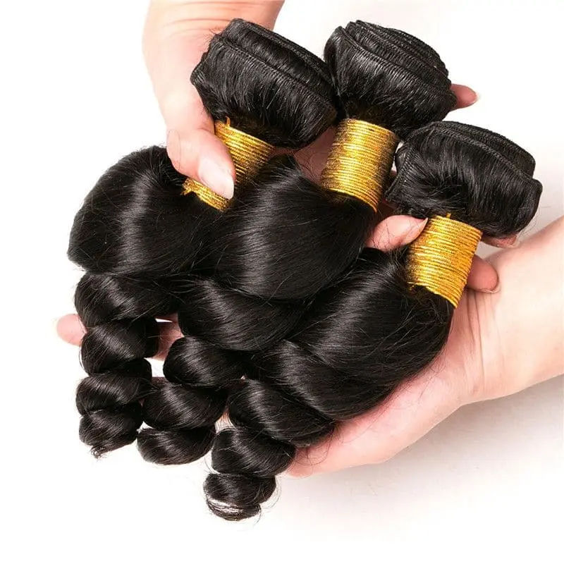 Bundles With 13x4 Lace Frontal Loose Wave Human Hair - Image 5