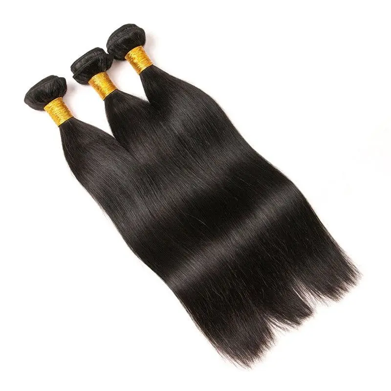 Bundles With 13x4 Lace Frontal Silky Straight Human Hair - Image 5