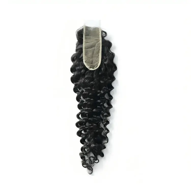 Bundles With 2x6 HD Lace Closure Deep Curly Human Hair - Image 3