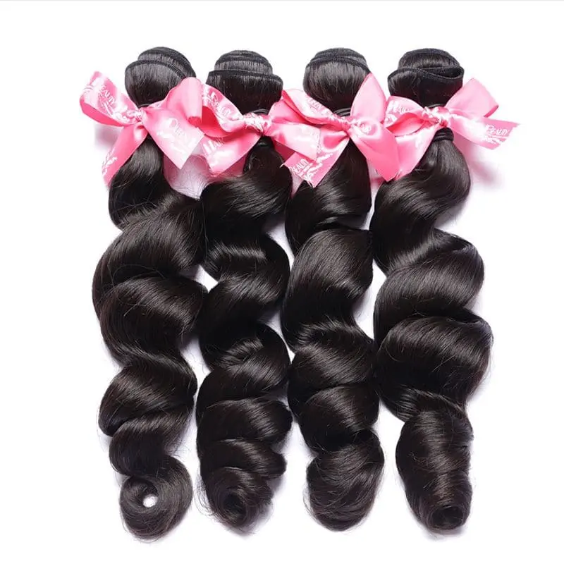 Bundles With 4x4 & 5x5 Lace Closure Loose Wave Human Hair - Image 7