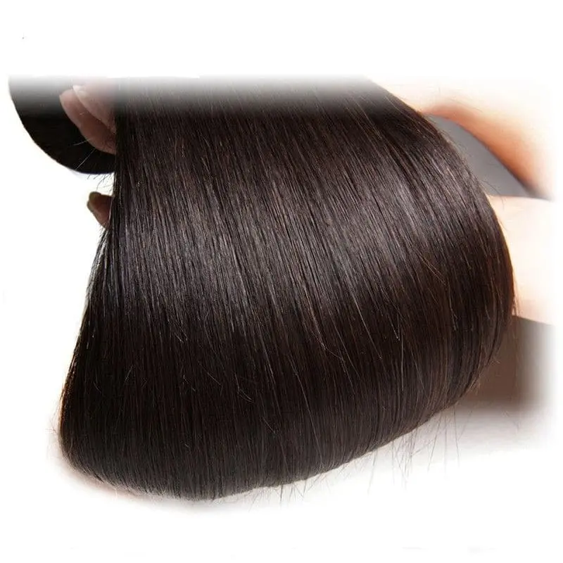 Bundles With 4x4 & 5x5 Lace Closure Silky Straight Human Hair - Image 4