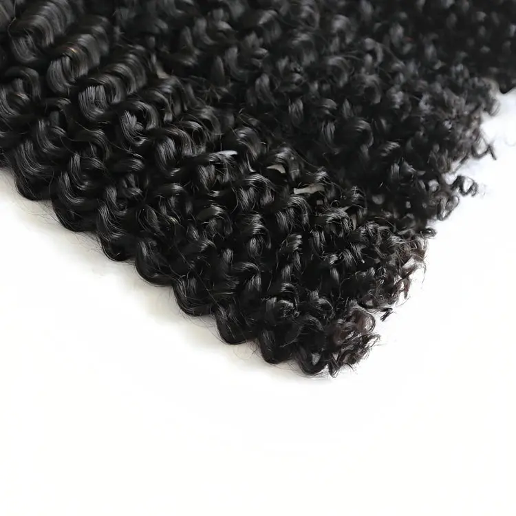 Double Drawn Bundles Burmese Curly Hair Weaving - Image 4