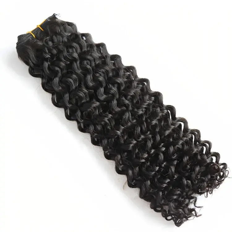 Double Drawn Bundles Burmese Curly Hair Weaving - Image 5