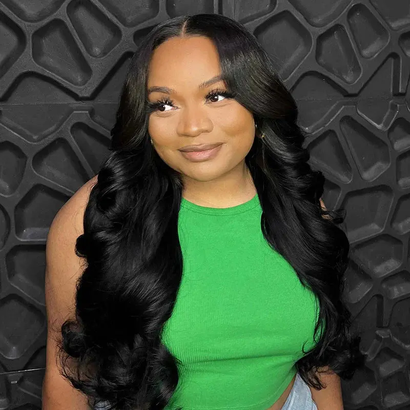 Double Drawn Bundles Burmese Hair Body Wave Weaving - Image 3