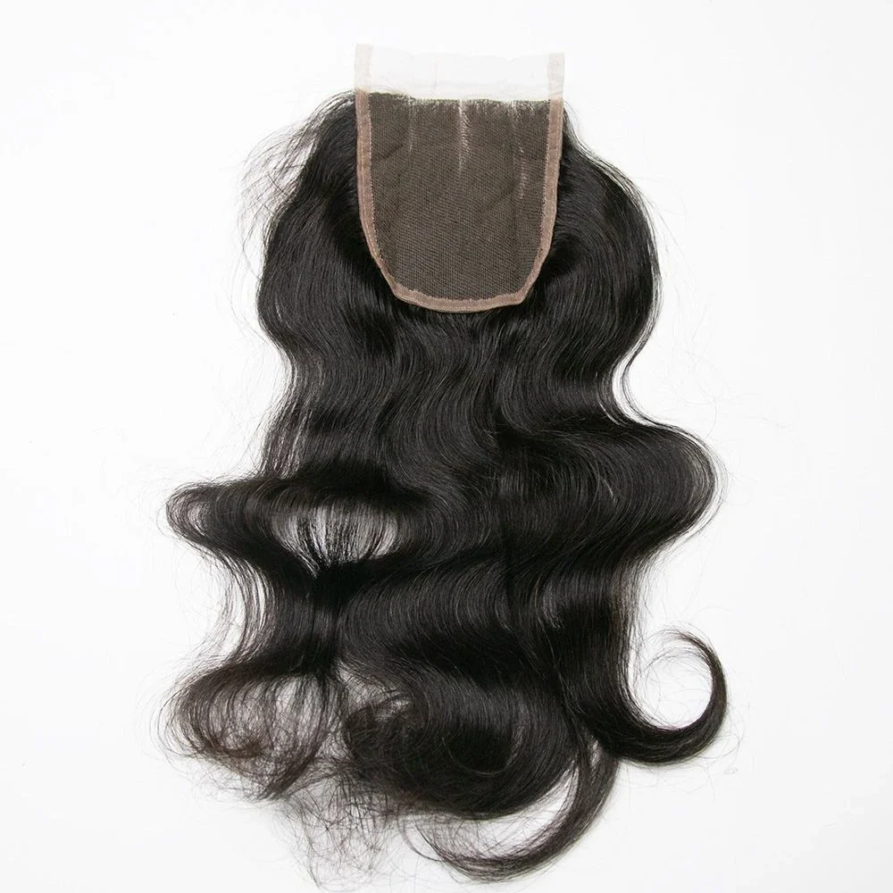 Clearance Sale 4" x 4" Body Wave Lace Closure Human Hair E51033 - Image 2