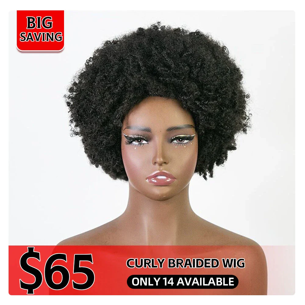 Clearance Sale Curly Braided With Human Hair E250818 - Image 5