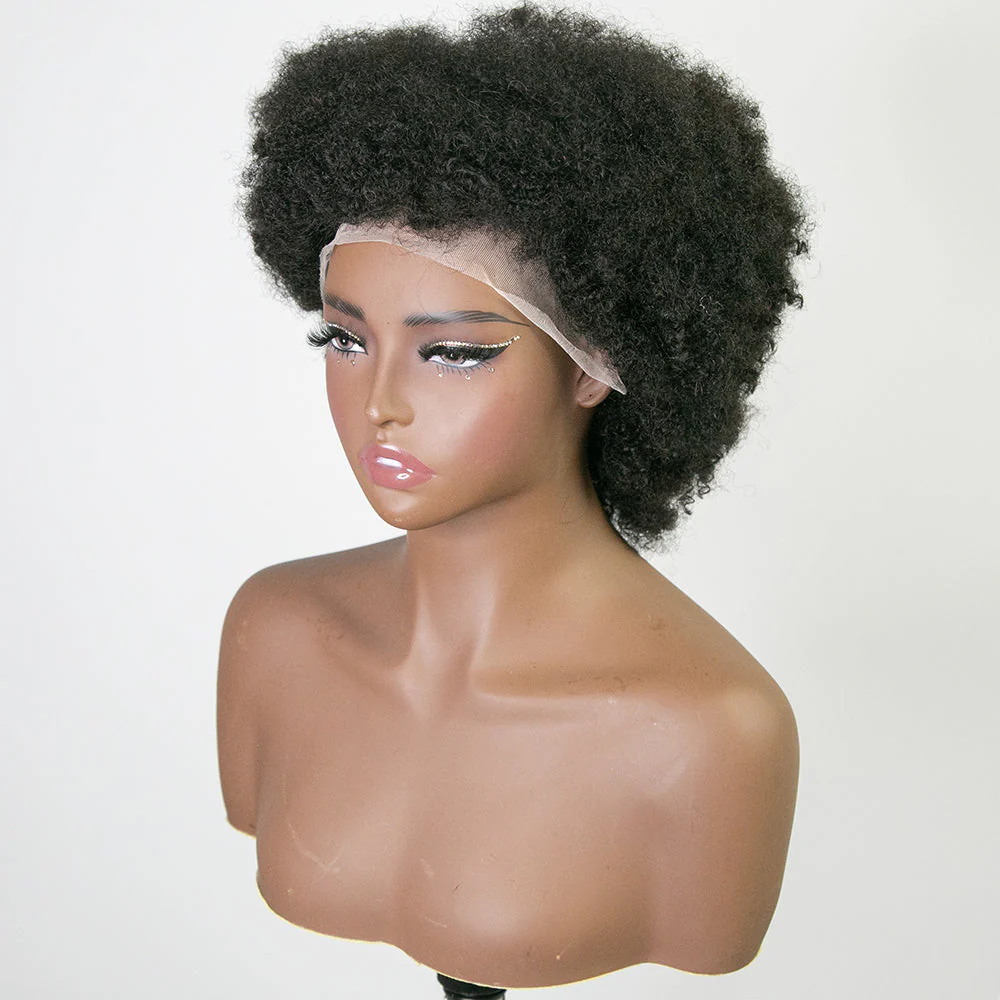 Clearance Sale Lace Afro Kinky Curly 13x6 Lace Front Human Hair E51018 - Image 5