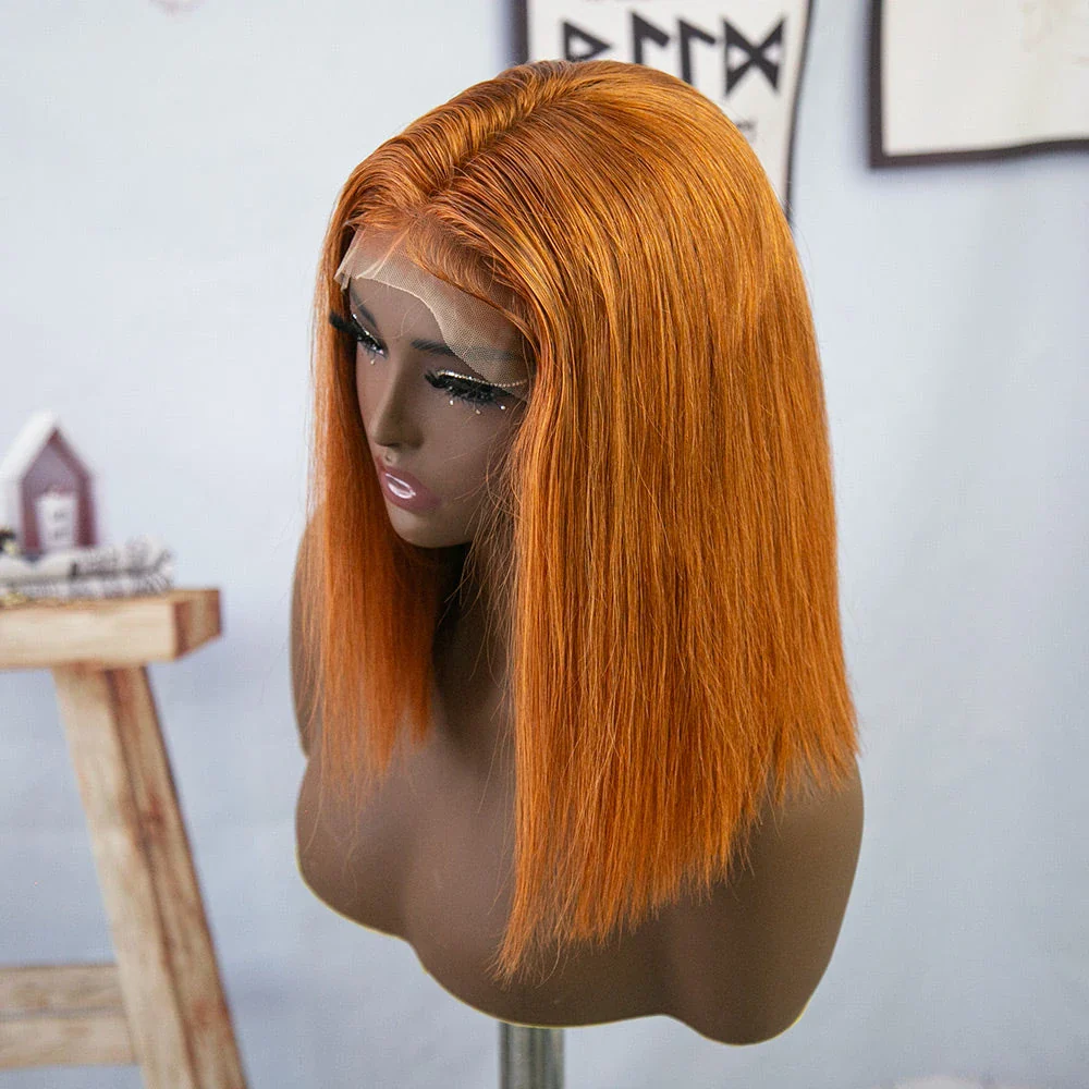 Clearance Sale #Orange Straight 13x4 T PART Human Hair E51036 - Image 3