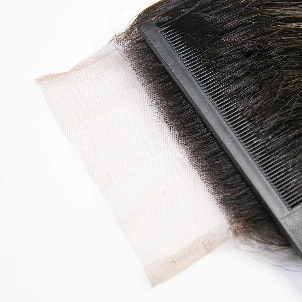 Clearance Sale T1B/613 4" x 4" Lace Closure Straight Human Hair - Image 4