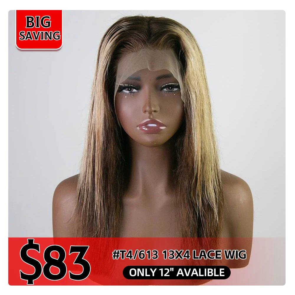 Clearance Sale #T4/613 13x4 Lace Human Hair E250112 - Image 3