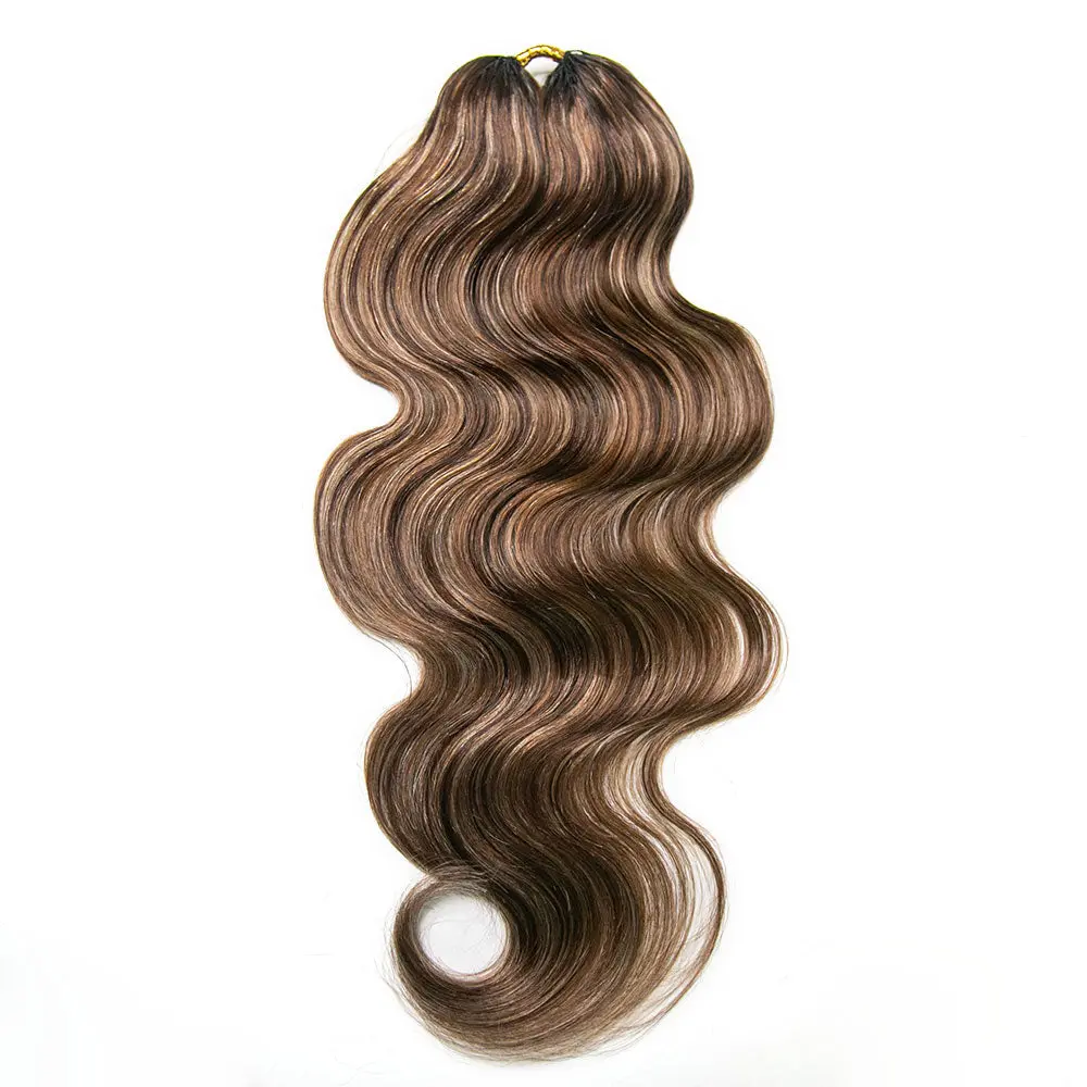 Wholesale-50 Strands Colored Body Wave Lightweight Crochet Human Hair - Image 4