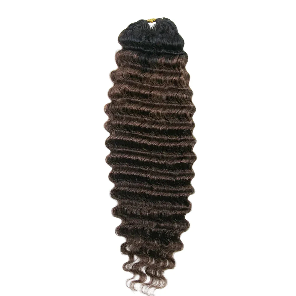 Wholesale-50 Strands Colored Deep Wave Lightweight Crochet Human Hair - Image 2