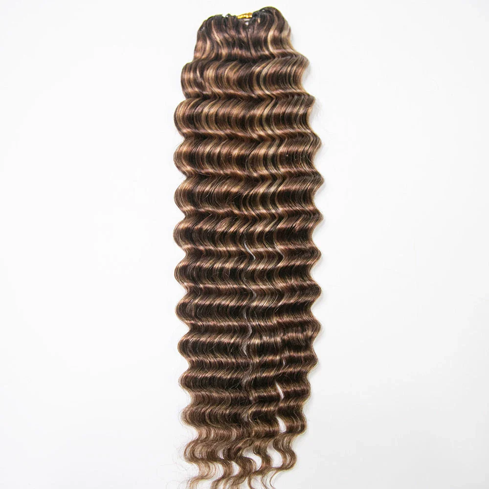 Wholesale-50 Strands Colored Deep Wave Lightweight Crochet Human Hair - Image 3