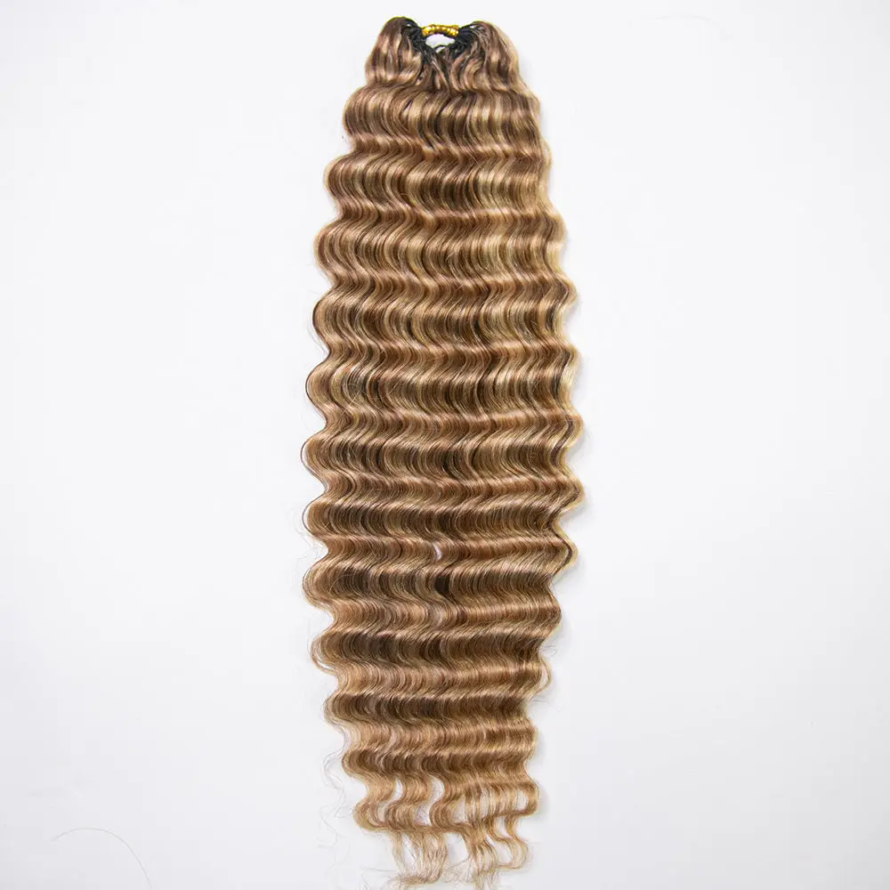 27/30/613 Blonde Deep Wave Crochet Human Hair - Image 3