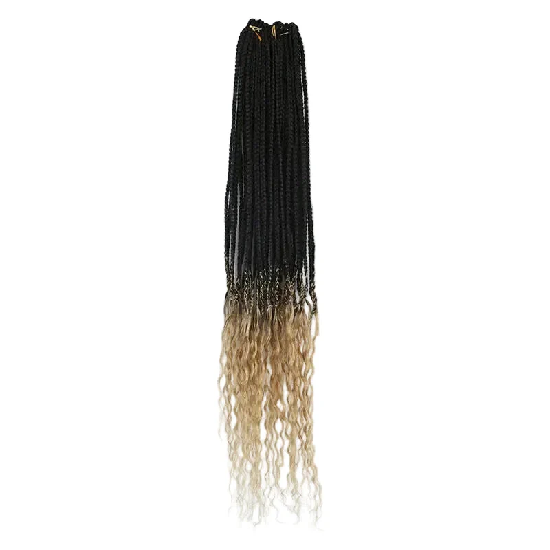 Crochet Braids With Double Drawn Burmese Human Hair Curls #27 Color - Image 2