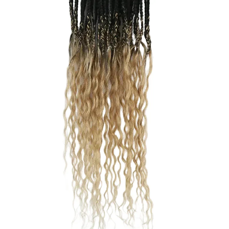 Crochet Braids With Double Drawn Burmese Human Hair Curls #27 Color - Image 3