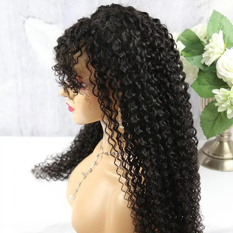 200% Long Curly Hair With Bangs Lace Front wig  CBNL - Image 12