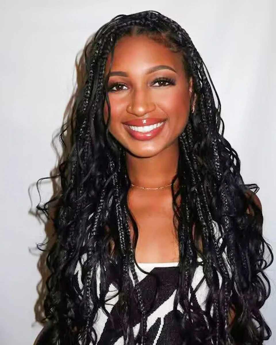 Double Drawn Bulk  Human Braiding Hair  Loose Wave - Image 4