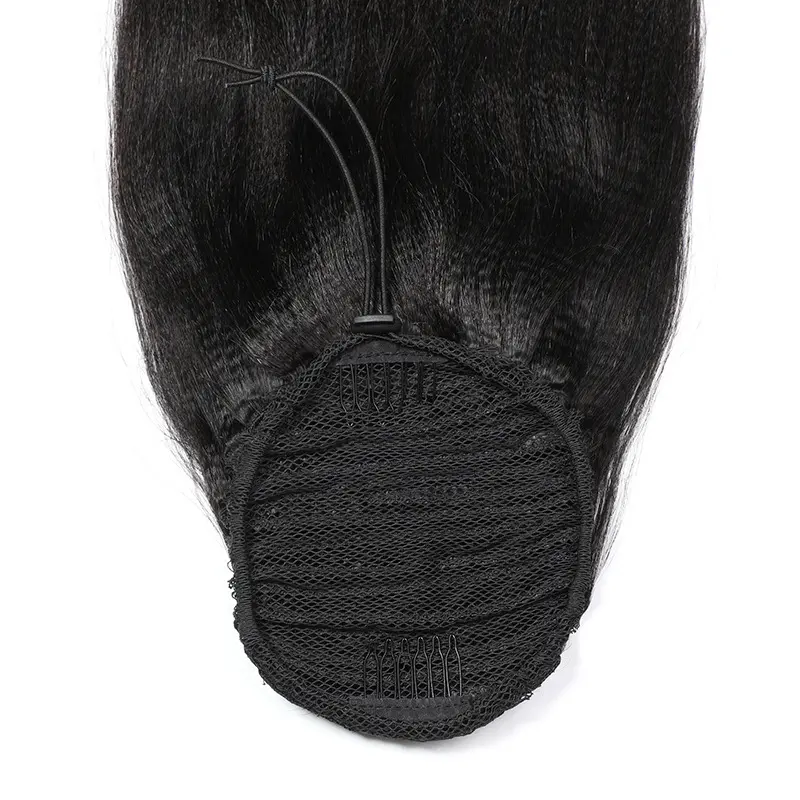 DRAWSTRING PONYTAIL Yaki Straight Brazilian Human Hair - Image 5