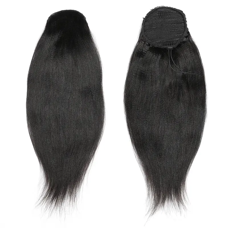 DRAWSTRING PONYTAIL Yaki Straight Brazilian Human Hair - Image 6