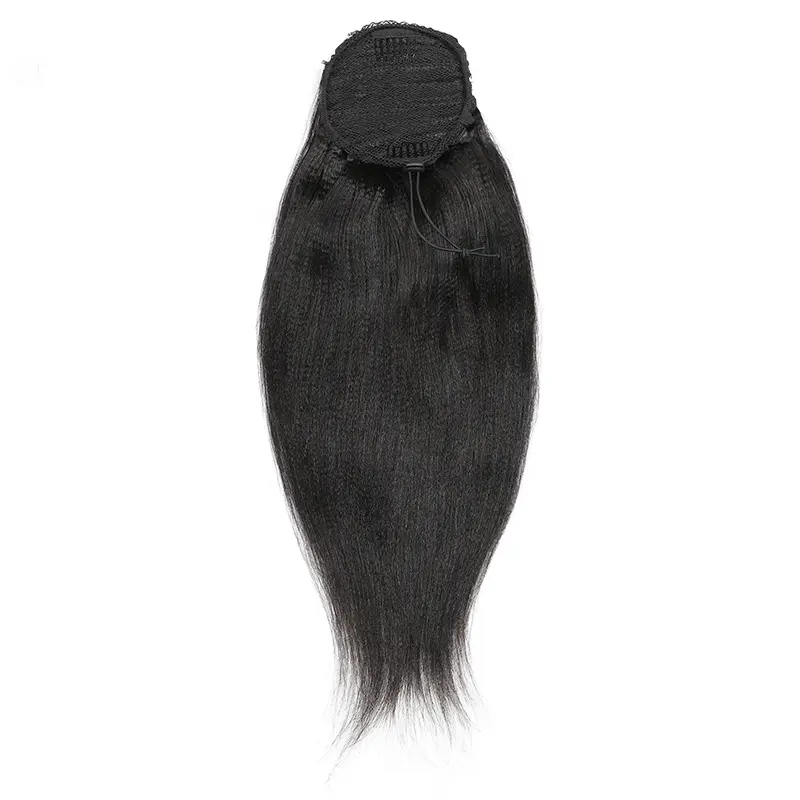 DRAWSTRING PONYTAIL Yaki Straight Brazilian Human Hair - Image 7
